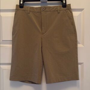 Vineyard Vines Boy’s Tan Performance Flat Front Shorts